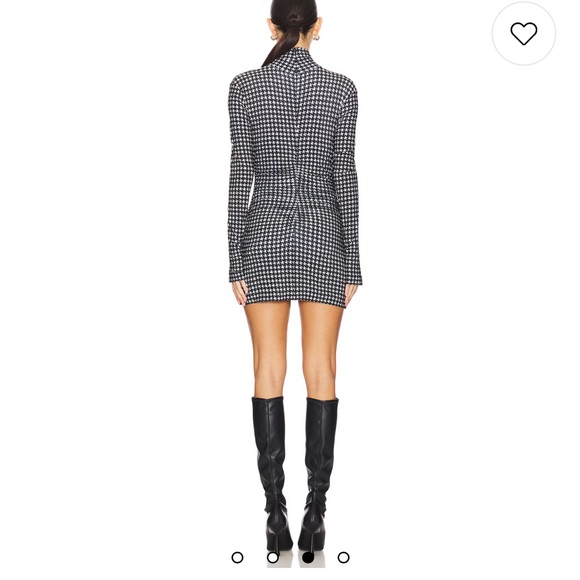 New ong Sleeve Turtleneck Pickleball Dress in Large Houndstooth XS - Picture 3 of 8